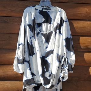 Romantic hi low blouse